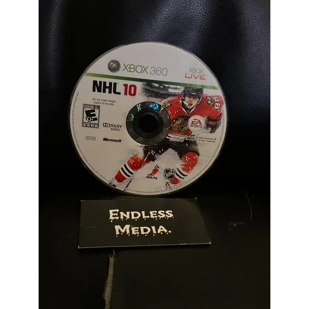 NHL 10 Microsoft Xbox 360 Loose Video Game